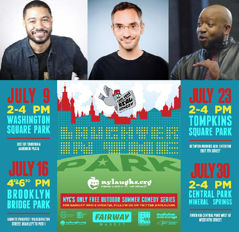 Langston Kerman, Myq Kaplan, and Sherrod Small: "Laughter in the Park"